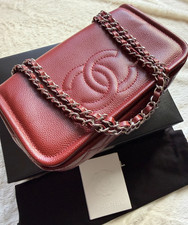 Authentic Chanel Caviar Medium Timeless CC Flap Rouge Fonce COA included NEWLIKE
