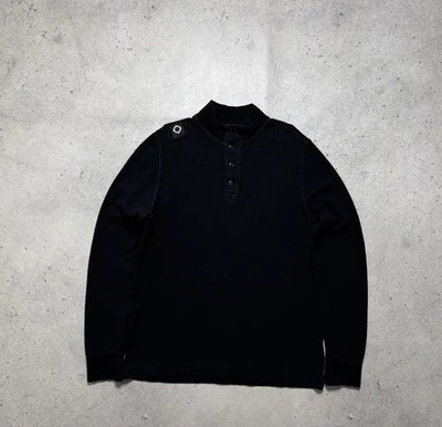 MA.STRUM 1/4 Sweatshirt Black Casual Size XL