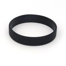 2 Pack Red Black Silicone Wristbands Blank Rubber Bracelets Fitness Sports