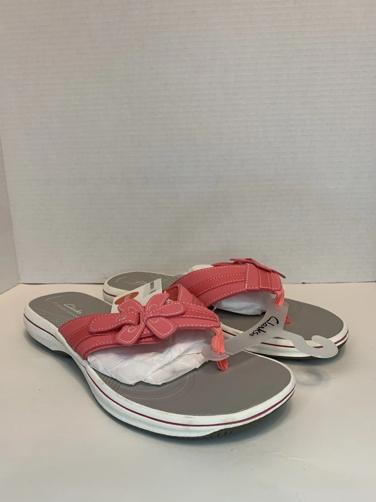 Sandali da donna Clarks Brinkley Flora corallo brillante taglia US 9 M