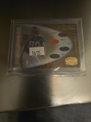 2001 Freshman Fabric Mirror Gold Justin Smith 16/25
