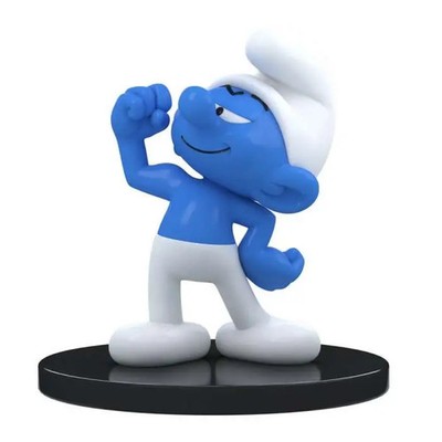 Hefty Smurf Resin Action Figure - Puppy Toys - 11 cm