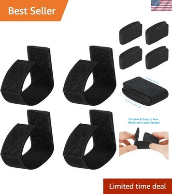 Versatile Duty Belt Keeper - 4-Piece Hook & Loop Set for Military & Utility Use