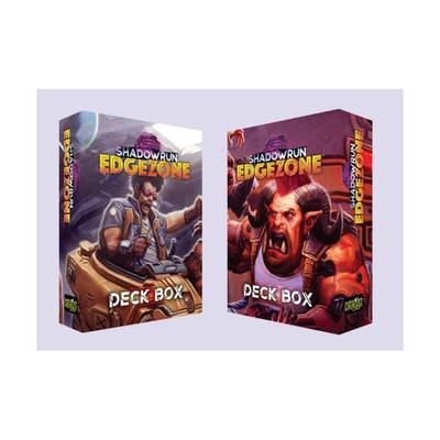 Catalyst Shadowrun Deck-Building Game Shadowrun Edge Zone Deck Box (2) New