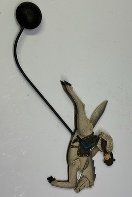 Vintage Pendulum Balance Cowboy on Galloping Horse Mechanical Folk Art Toy Decor