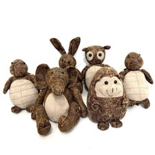 Esschert Design Faux Leather Suede Animal Lot 7” Doorstop Heavy Stopper (6)