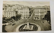 Cartolina Genova Piazza Corvetto Monumento Vittorio Emanuele II Palazzi Uff.1949