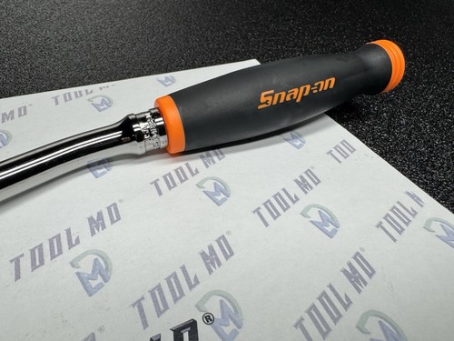Snap-on Tools USA NEW ORANGE 3/8" Drive Soft Grip Bent Flex Head Ratchet FHBF80A - Picture 8 of 15