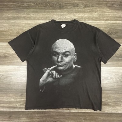 Vintage Austin Powers Dr Evil Shirt Mens XL Black Mike Myers Movie Comedy 1998