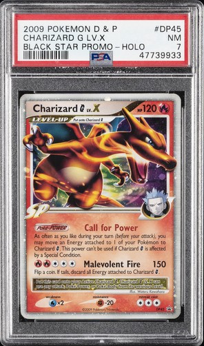 Charizard G LV.X graded PSA 7 for sale on eBay