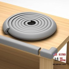 Baby Proof Corners 20.4ft & Edges with Furniture Corner & Edge Safety Gray