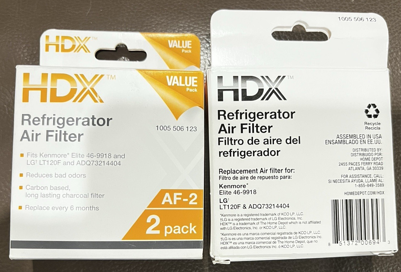 3- NEW HDX Refrigerator Air Filter AF-2   1005 506 123