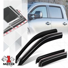 In-channel Window Visor Rain Sun Guard Vent For 22-26 Nissan Frontier Crew Cab