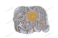 Indian Traditional Creating Handmade Treasures with Wooden Diya Blocks