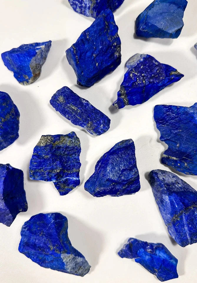 3PCS Rough Lapis Lazuli Raw Natural Stone Crystal Energy  Healing Rocks Gift - Image 4 of 4