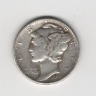 1945 D MERCURY DIME 10¢ 90% SILVER DENVER MINT 10 CENTS UNITED STATES OF AMERICA