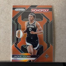 2024 Panini Prizm WNBA Monopoly Orange Prizm Jackie Young /124 Las Vegas Aces