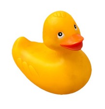 Vintage 1992 Knobler Yellow Rubber Duck 5 Bath Toy Made in China