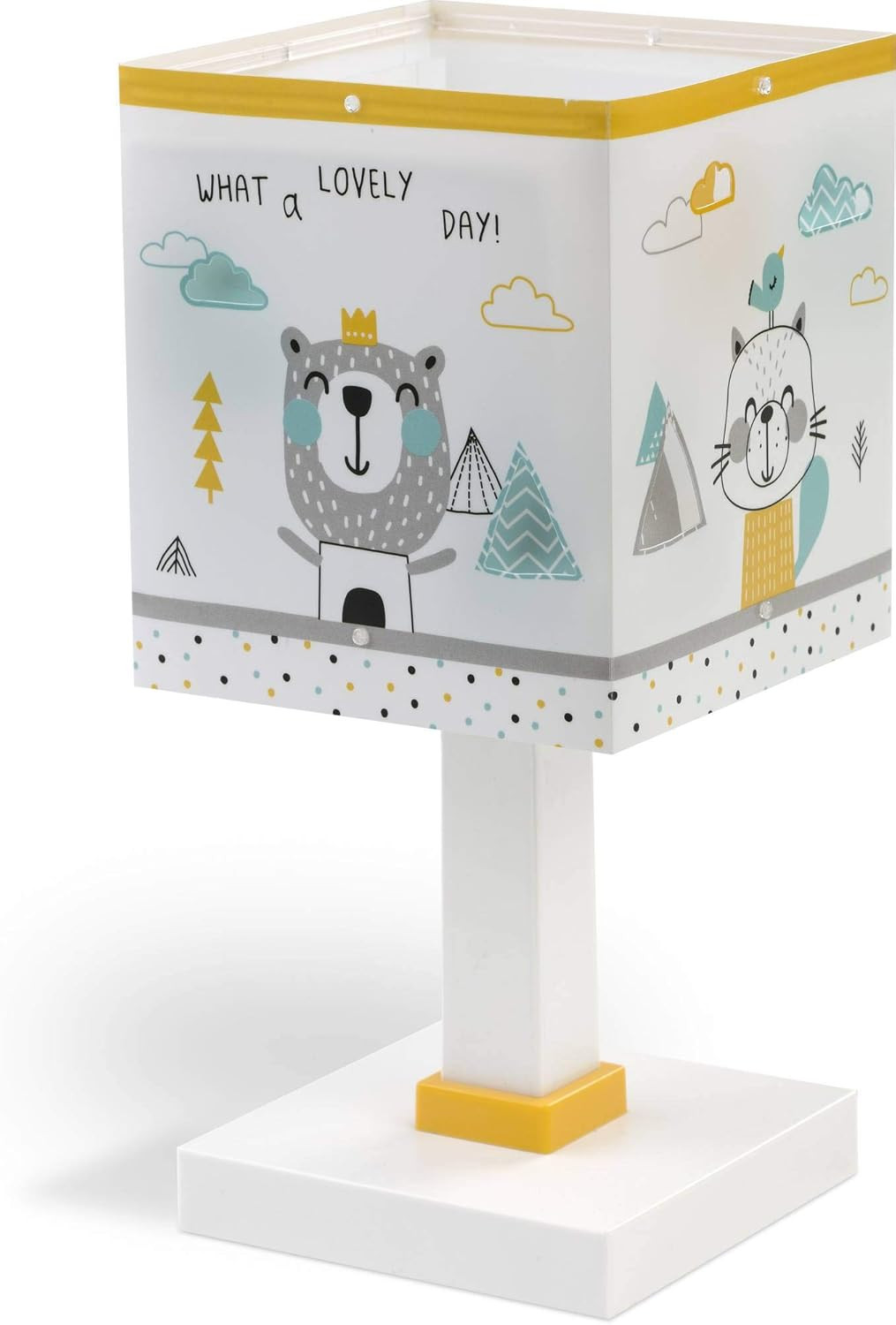 Lampada da Tavolo per Bambini Hello Little - Animali Multicolore 73241