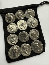 12 Silver Roman Emperor ?Rulers of Rome? Collectible Coins In Gift Bag