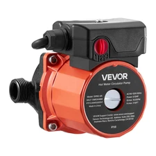 VEVOR 10 GPM Hot Water Recirculating Pump, 3-Speed, 110V