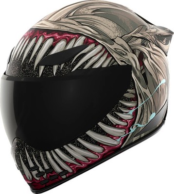 Icon Helmet - Domain Grand Maw - Grey - Large Size - 0101-17297 - NEW