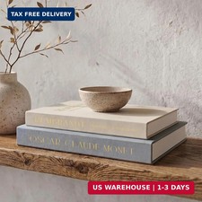 ZICOTO Beautiful Decorative Books Set of 2 for Your Coffee Table & Shelf