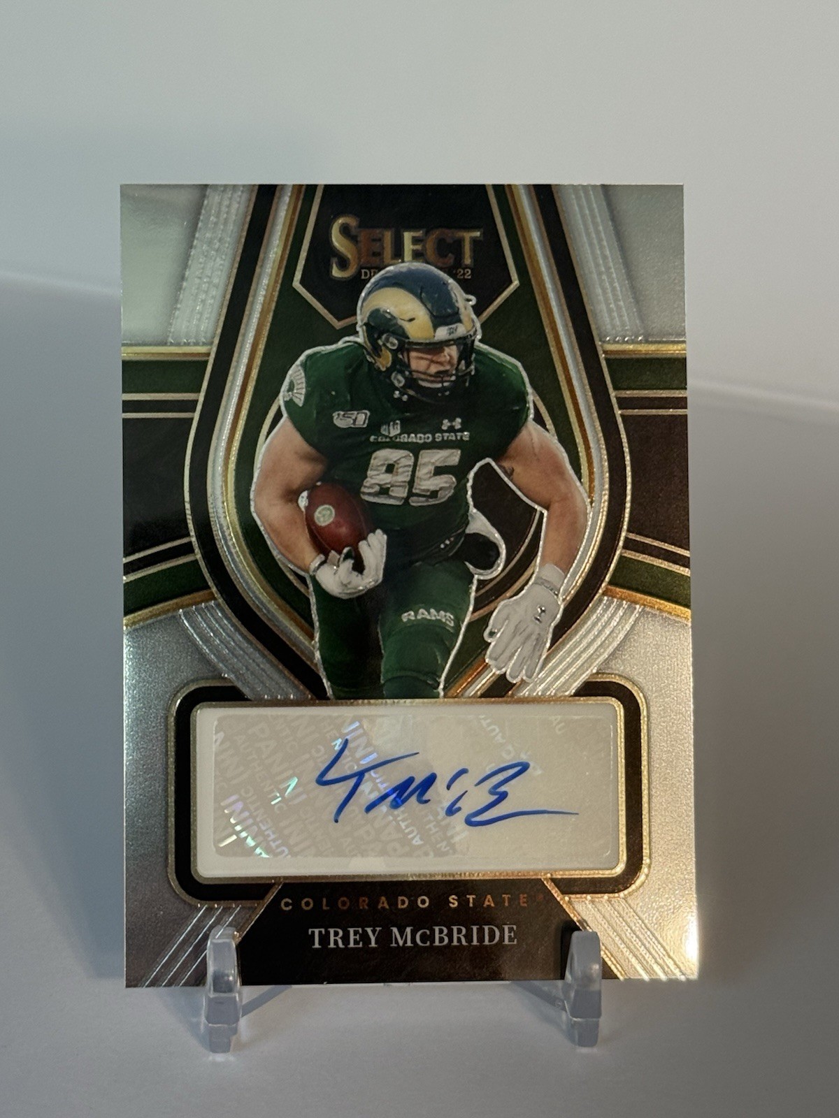 Trey McBride Panini Select Draft Picks Rookie Signatures #RSTMC Base