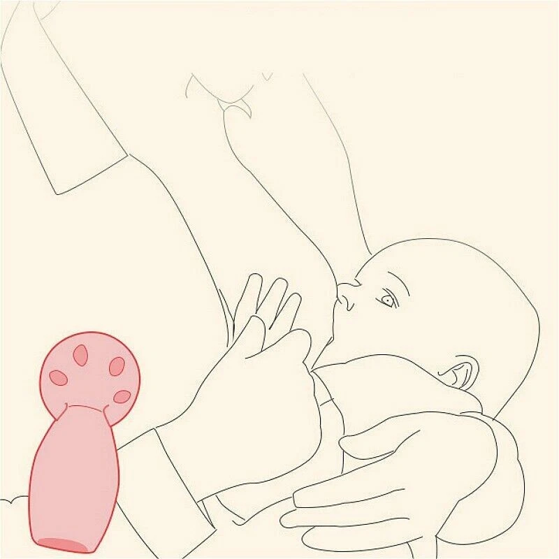 Breast Manual Breast Milk Collector Pump Pumps Silicone Feeding Baby Breast - Image 3 of 4