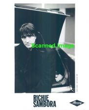 Press Photo: RICHIE SAMBORA 8x10 B&W 1988 bon jovi