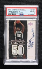 2003 Exquisite Collection Number Pieces 29/50 David Robinson PSA 8 Auto HOF 1q7