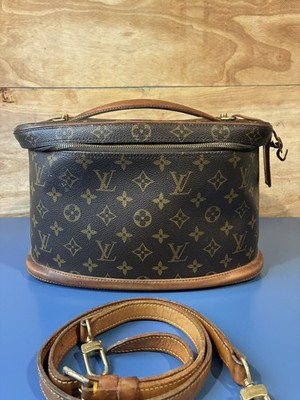 LOUIS VUITTON Vanity Bag Monogram Used With Strap