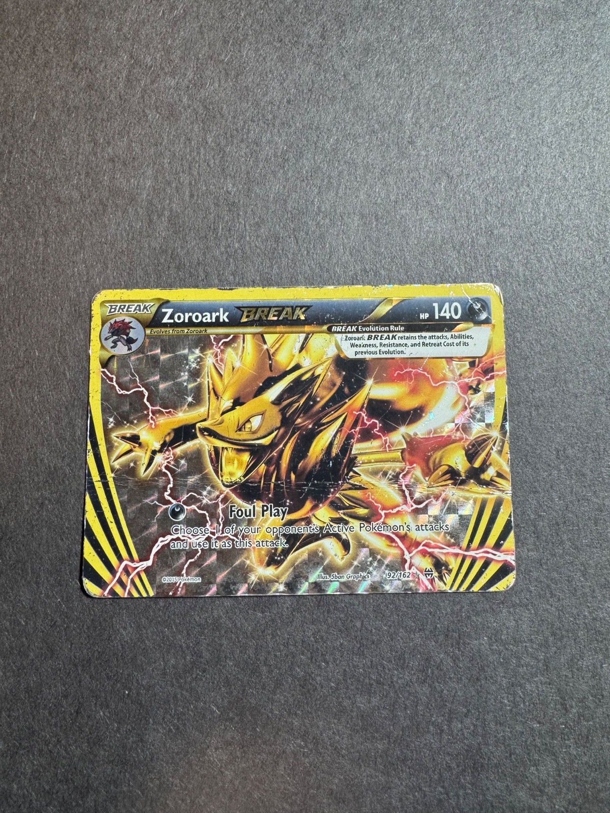 ZOROARK BREAK 92/162 BREAKTHROUGH POKEMON DMG