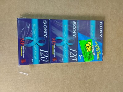 Sony P6-120MPC Video 8 Cassette Tape 3 Pack Sealed Camcorder Tapes