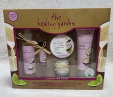 The Healing Garden Coconut Milk  & Lime Body Mist-Bath Oil -Lotion-Scrub-Candle