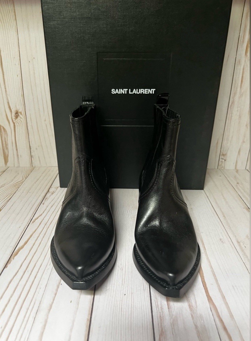 Stivali Chelsea Saint Laurent Lukas 40 in pelle neri taglia 35 5