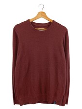 PIER ONE Pullover Herren Gr. 38/S Rot Casual Baumwolle Strick