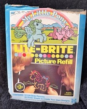 Vintage My Little Pony Lite Brite Picture Refill Vintage 1984 Sheets
