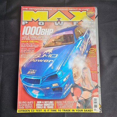 Max Power Magazine November 2003 (1355) Lauren Pope Cassie Nissan Skyline JDM