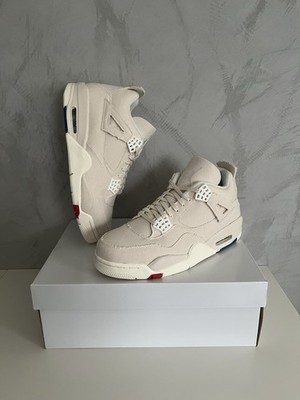 Jordan 4 Retro Blank Canvas 42,5 Sneaker Schuh Beige NEU