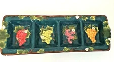 Susan Winget Grapes Divided Grapes Divided Serving Tray French Country Cottage