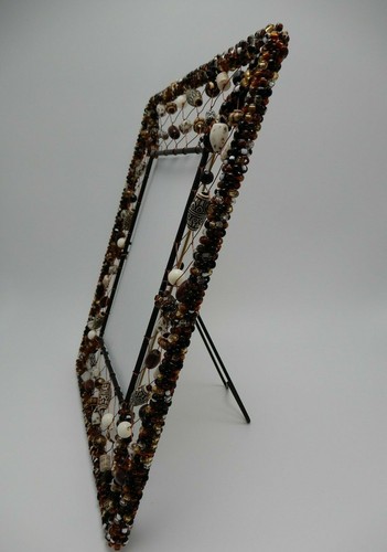 Jeweled Beaded Picture Frame 5 X 7 Inch - Imagen 5 de 11