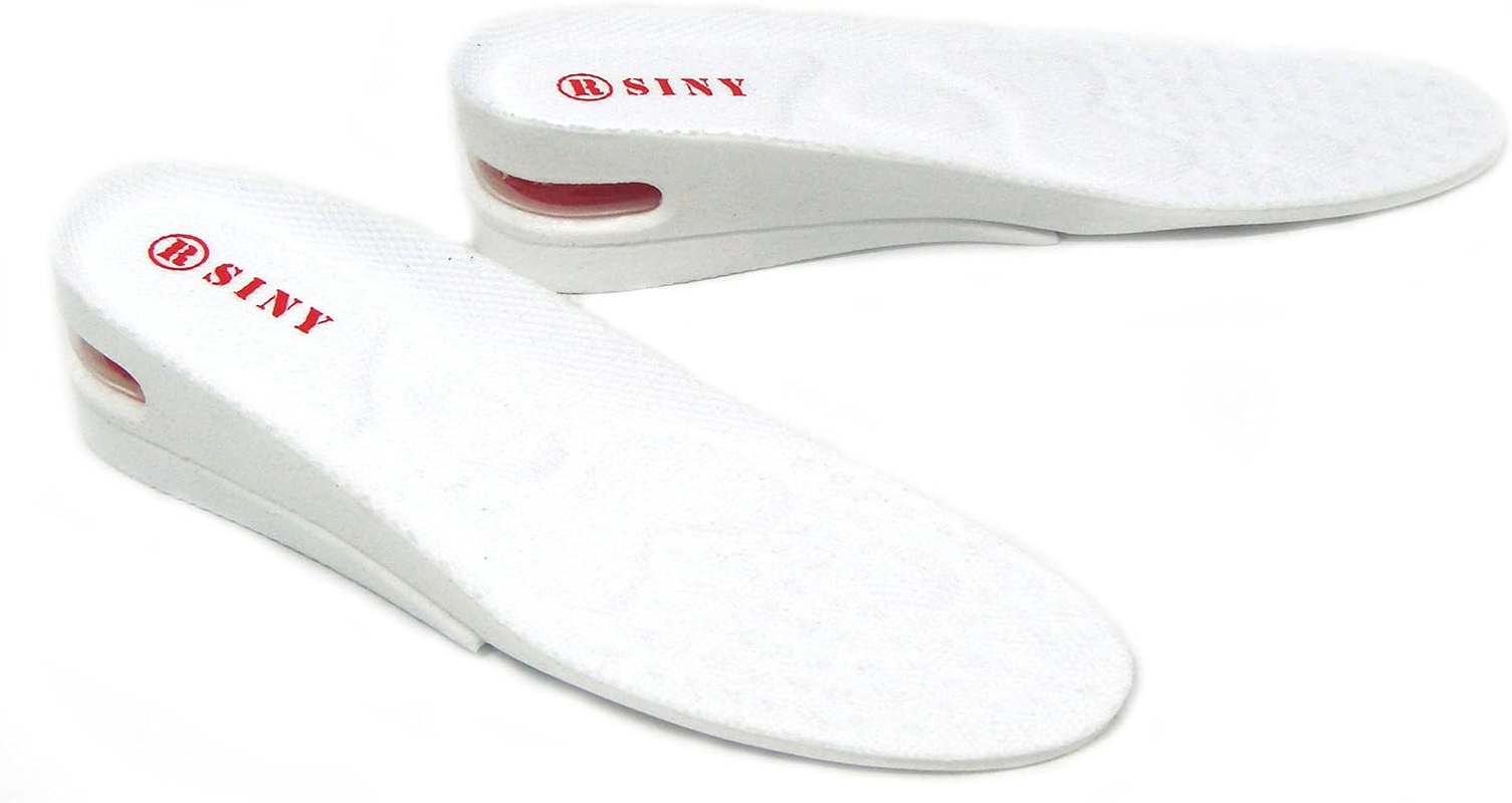 ® 2-Layer Shoe Insoles Full Length Height Increase Pad Air Cushion for Women ...