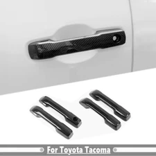 Car Door Handle Cover For Toyota Tacoma 2024-2025 Carbon Trim Exterior Molding
