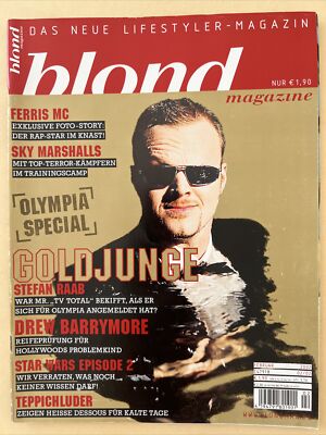 blond 2/2002 Stefan Raab Ferris MC Dannii Minogue Drew Barrymore Billy Idol