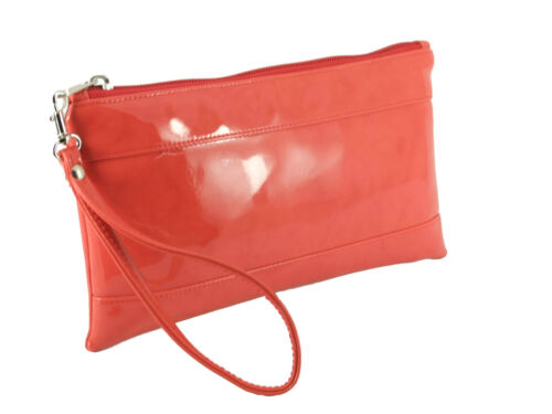 LONI Womens Girls Adorable Patent Faux Leather Clutch Bag Wallet Purse Wristlet - Photo 1/27