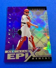 1998 Pinnacle All Star Epix Moment Purple Ivan Rodriguez - Tough Pull of Pudge