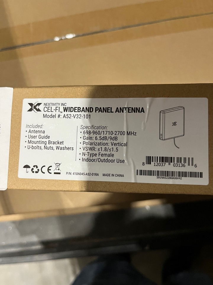 Nextivity Cel-Fi Wideband MIMO Indoor/Outdoor Panel Antenna A52-V32-101 ...