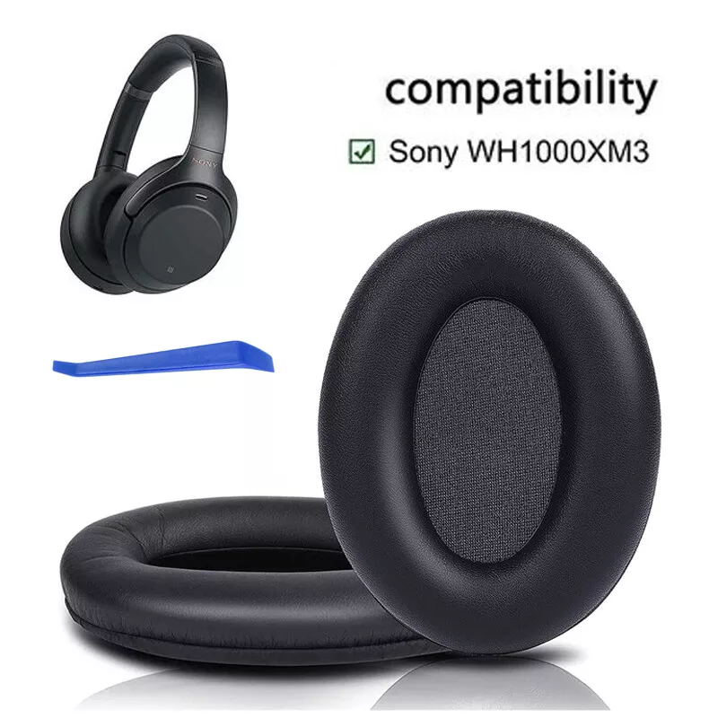 Black Ear Pads Cushion Replacement For Sony WH 1000XM3 WH1000XM3 Headphone new