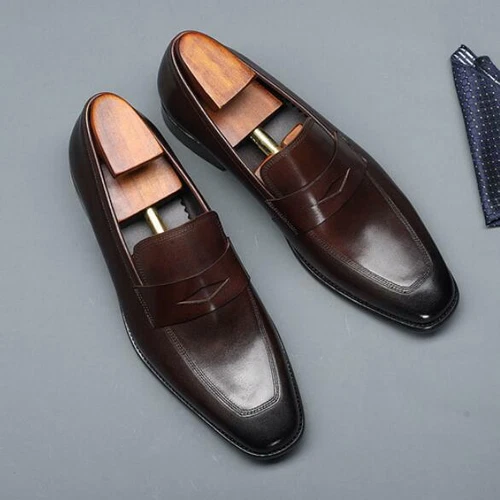 Men's Leather Lined Dress Shoes Formal Business Shoes Classic Lace-up Oxfords US - Picture 15 of 17